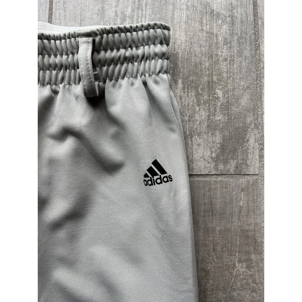 ADIDAS Aeroready Gray Baseball Softball Pant Tapered Belt Loops Pull On XS 7-8